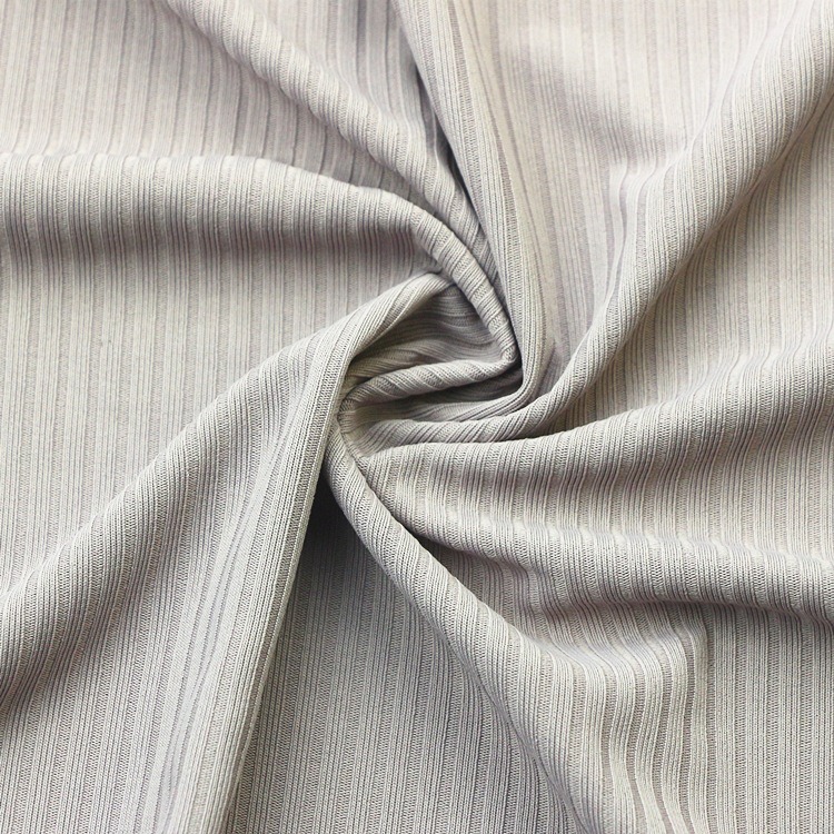 Nylon Spandex Rib Knit Fabric